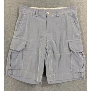 Polo Ralph Lauren Men's 36 Classic Fit Chino Cargo Shorts Blue Striped Preppy